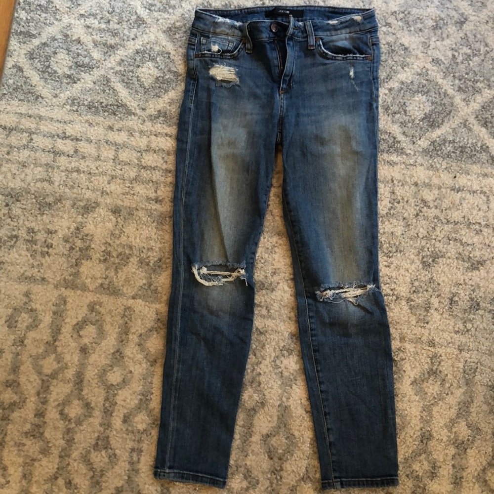 Distressed joe’s jeans